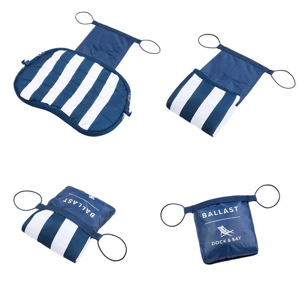 Dock & Bay x Ballast Beach Pillow - Whitsunday Blue