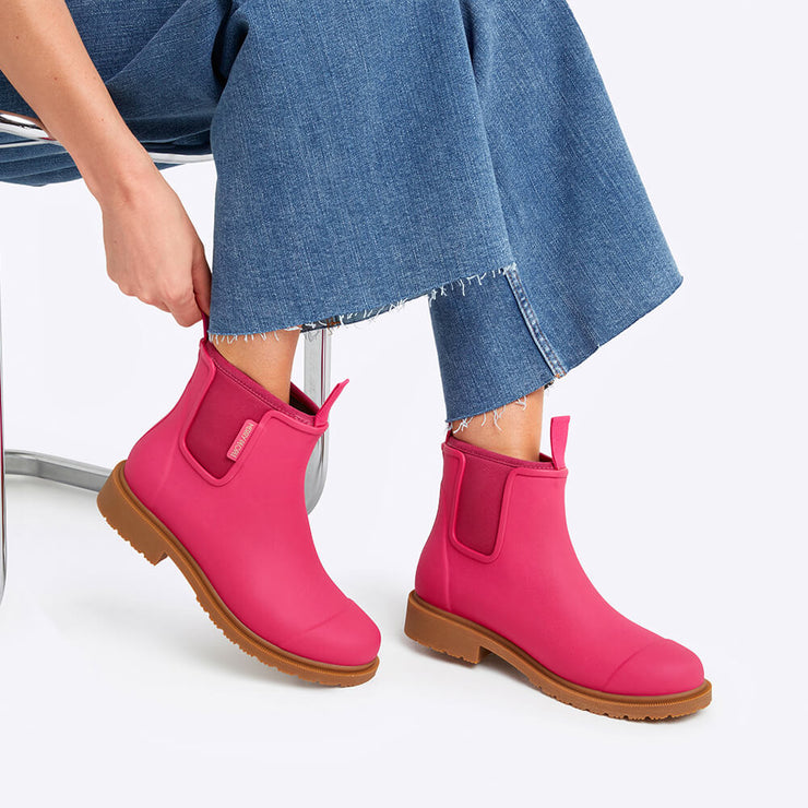 Merry People Bobbi Wellington Boot - Fuchsia Pink