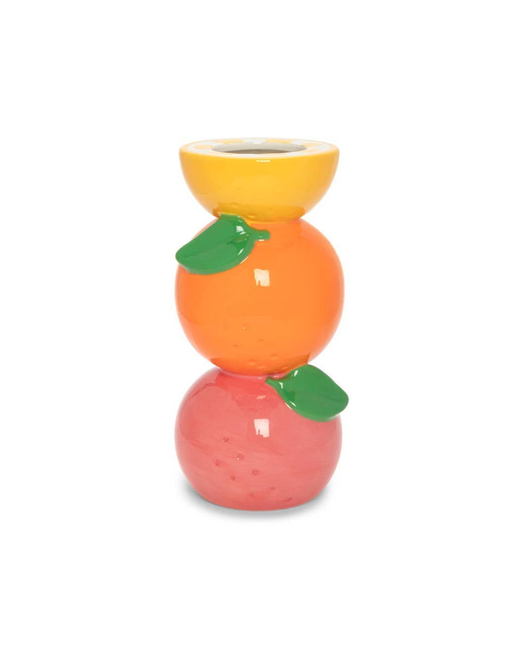 Stacked Citrus Vase