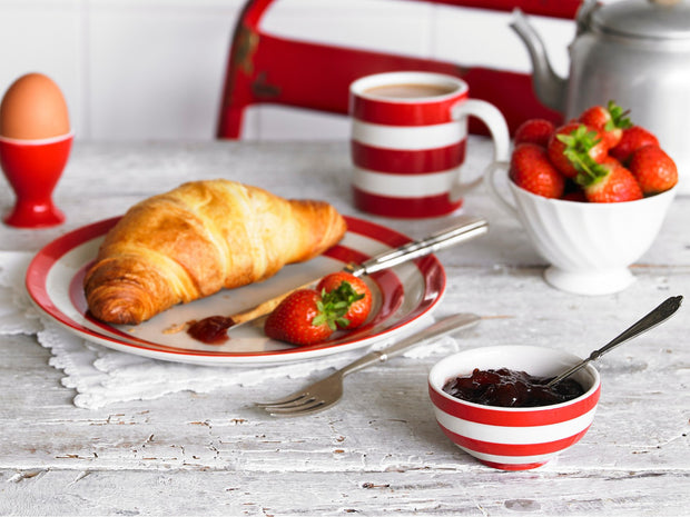 Traditional Cornishware Jam Bowls - Red