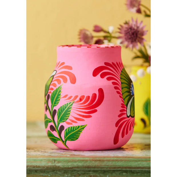 Namaste Hand Painted Boyam Planter - Medium