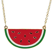 Enamel Necklace - Georgina Watermelon