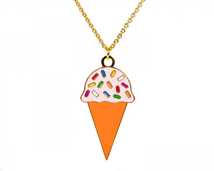 Enamel Necklace - Billy Ice Cream