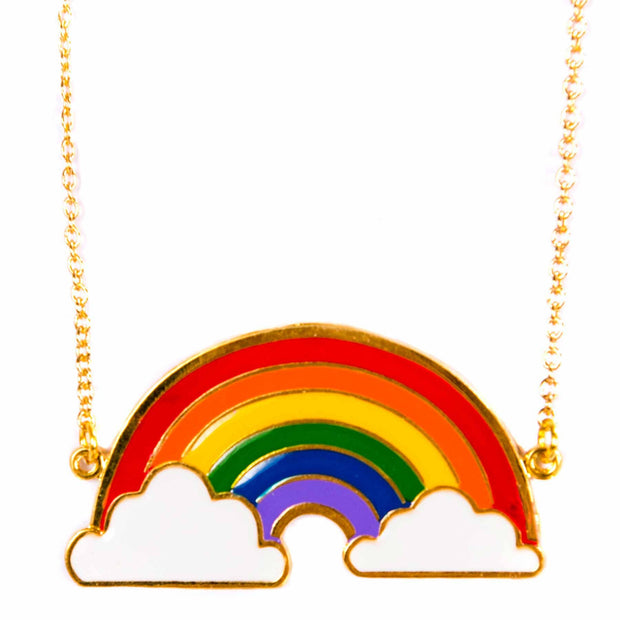 Enamel Necklace - Anna Rainbow