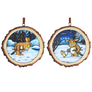 Gruffalo Christmas Tree Decoration - Wood Log