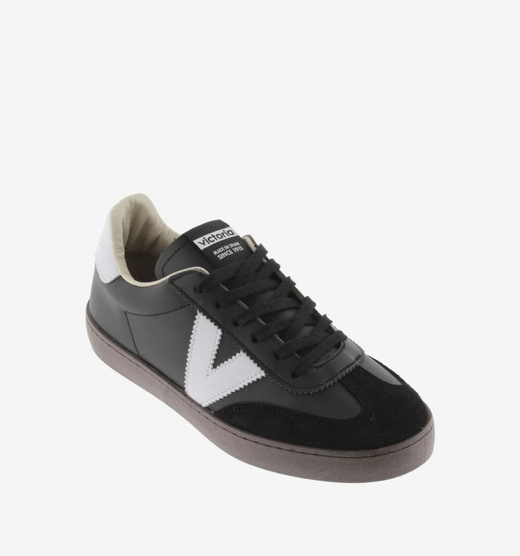 Victoria Berlin Faux Leather Cyclist Trainers - Black