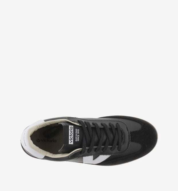 Victoria Berlin Faux Leather Cyclist Trainers - Black