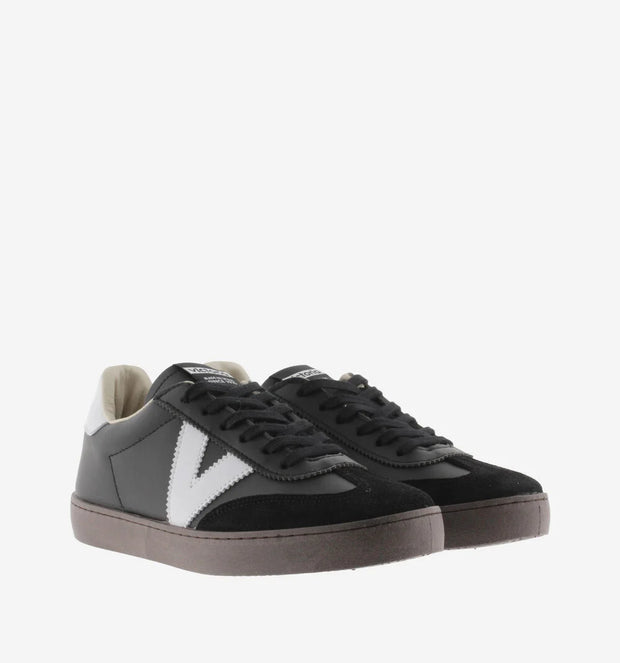 Victoria Berlin Faux Leather Cyclist Trainers - Black