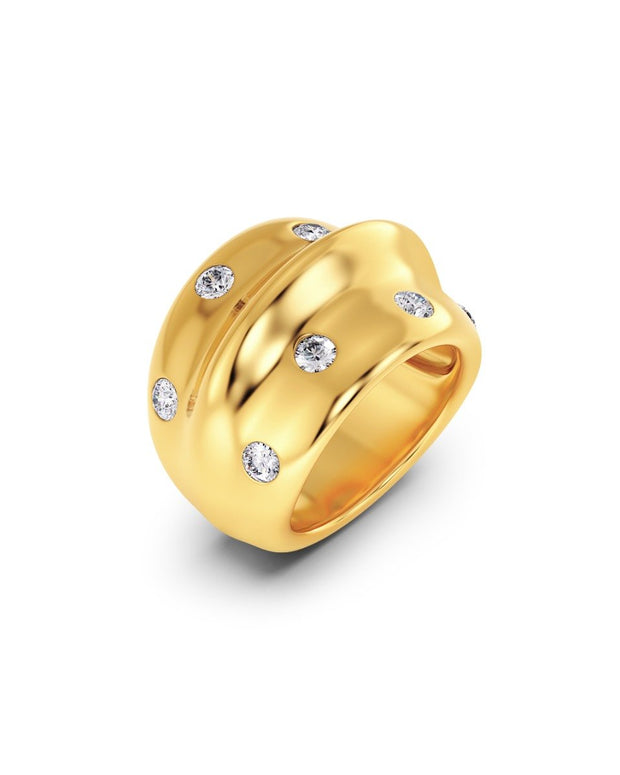 Edblad Barre Ring in Multi Gold