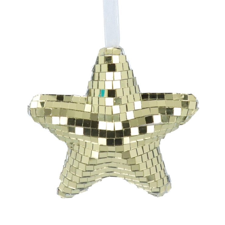 Gold Mirror Star Decoration