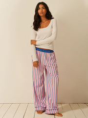 Stripe & Stare Long Pyjama Bottoms - Lazy Sunday