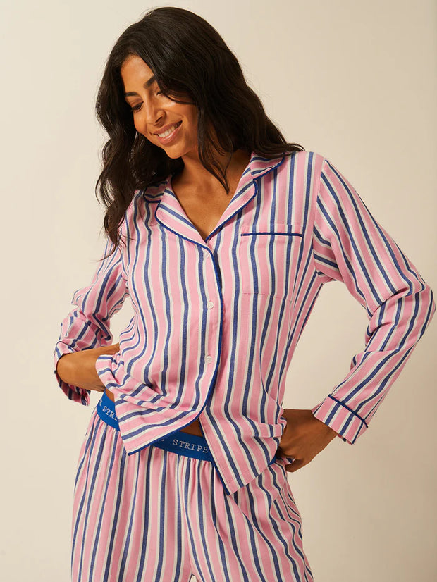Stripe & Stare Pyjama Shorts - Lazy Sunday