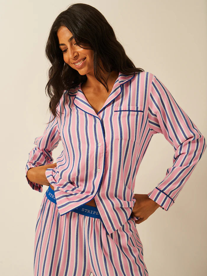 Stripe & Stare Pyjama Shorts - Lazy Sunday