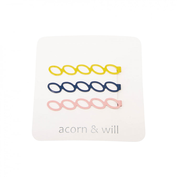 Trio of Hair Clips - Ovals