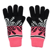 Alpine Gloves - Black/Pink