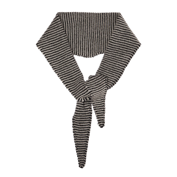 Fine Stripe Cashmere Diamond Scarves