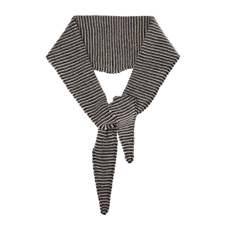 Fine Stripe Cashmere Diamond Scarves