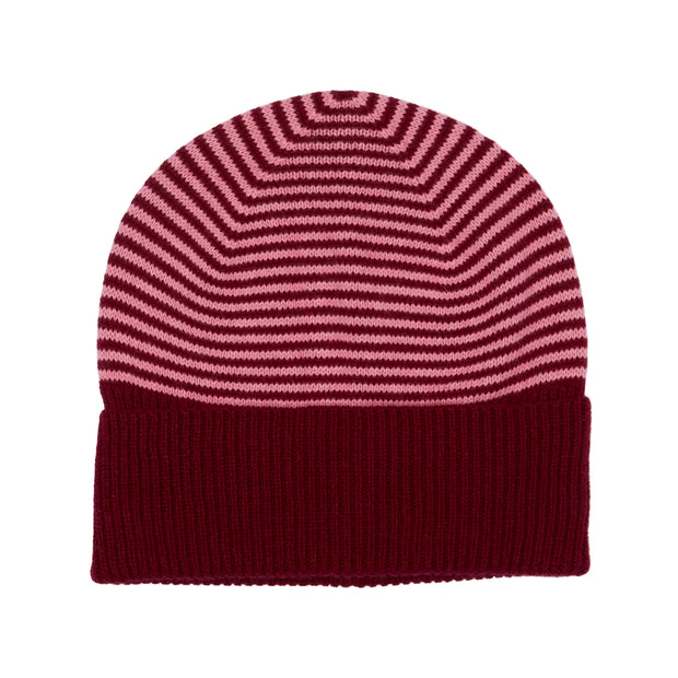 Fine Stripe Cashmere Beanies