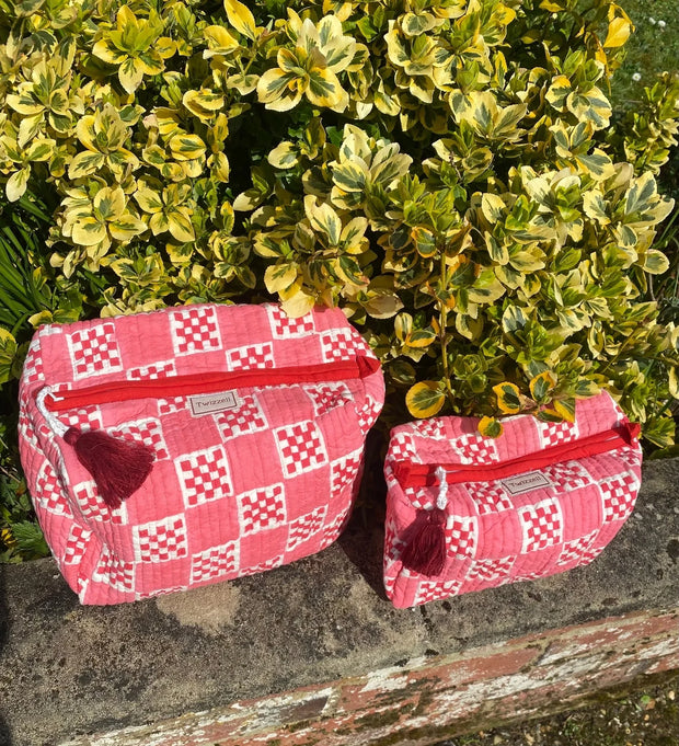 Twizzell Indian Block Print Wash Bags - Medium