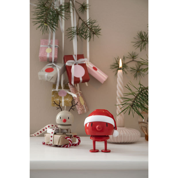 Hoptimist Bumble Small - Soft Red Santa Claus