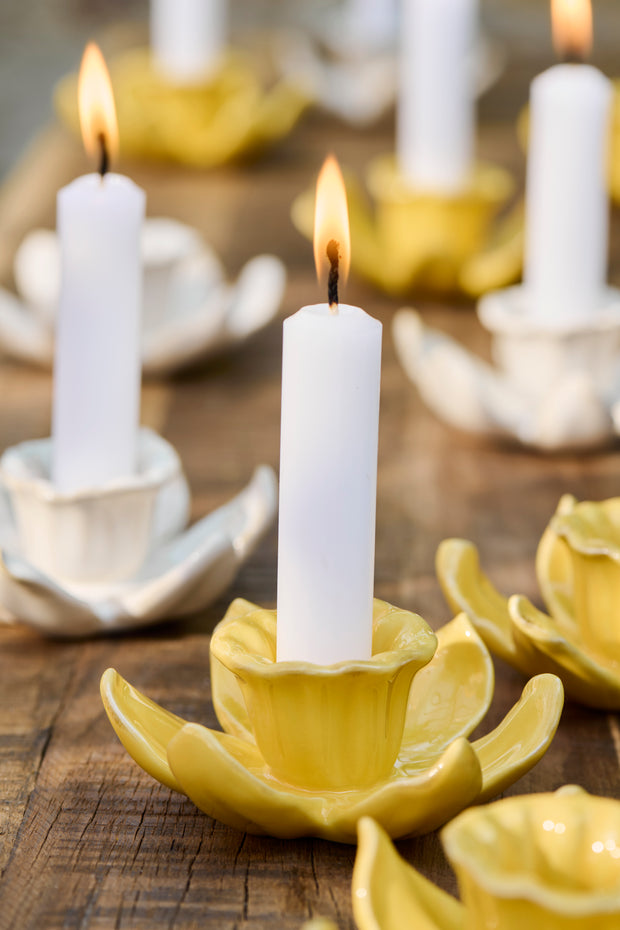 Daffodils Yellow Candle Holder