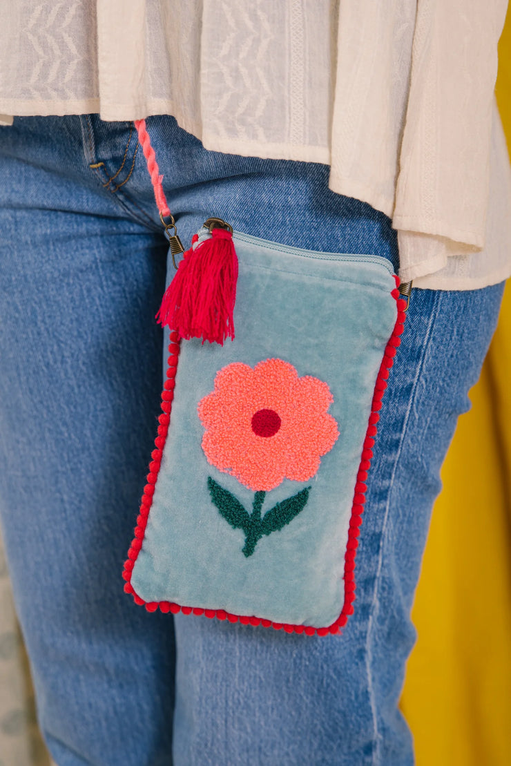 Velvet Flower Multi Purpose Phone Pouches