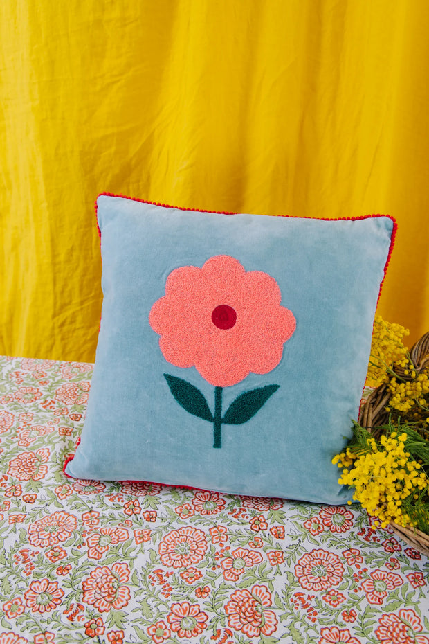 Velvet Flower Cushions