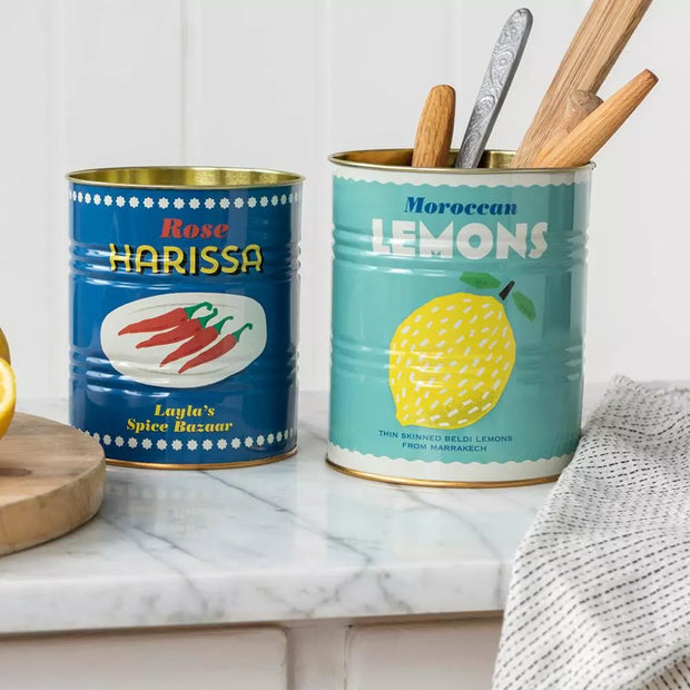 Retro Style Storage Tins Medium - Various Designs