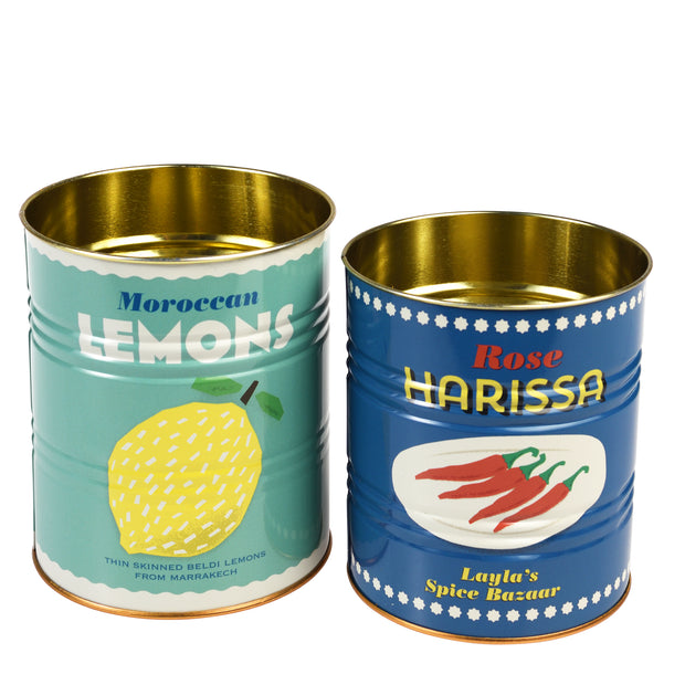 Retro Style Storage Tins Medium - Various Designs