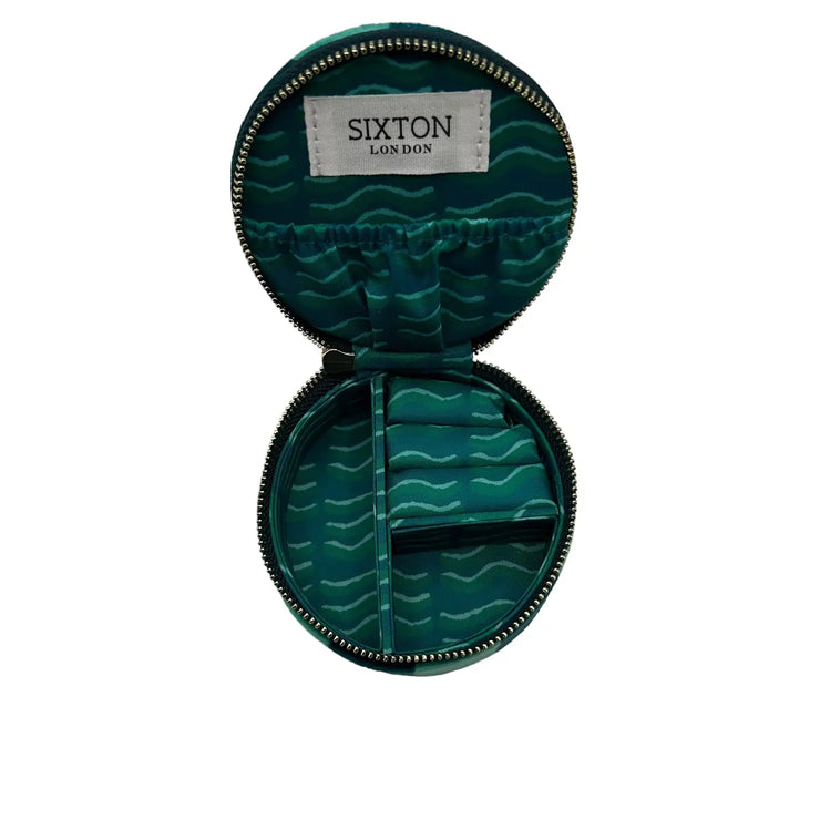 Sixton Jewellery Teal Travel Pot - Cheetah Brooch