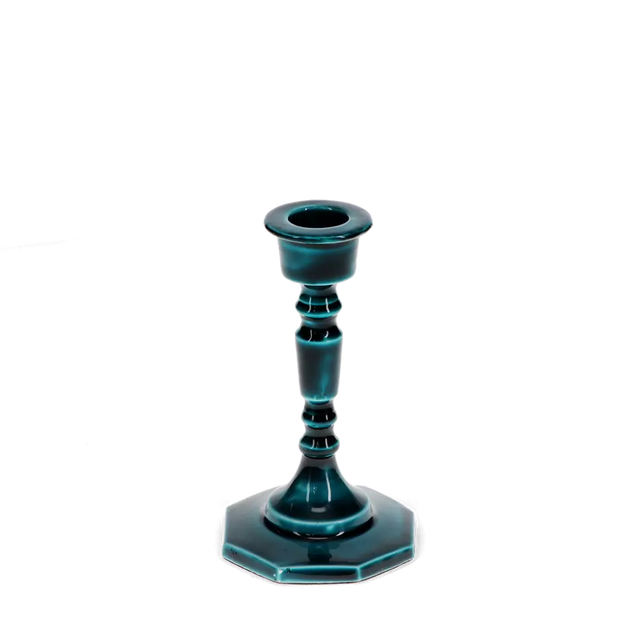 Enamel Candlestick in Blue 13cm