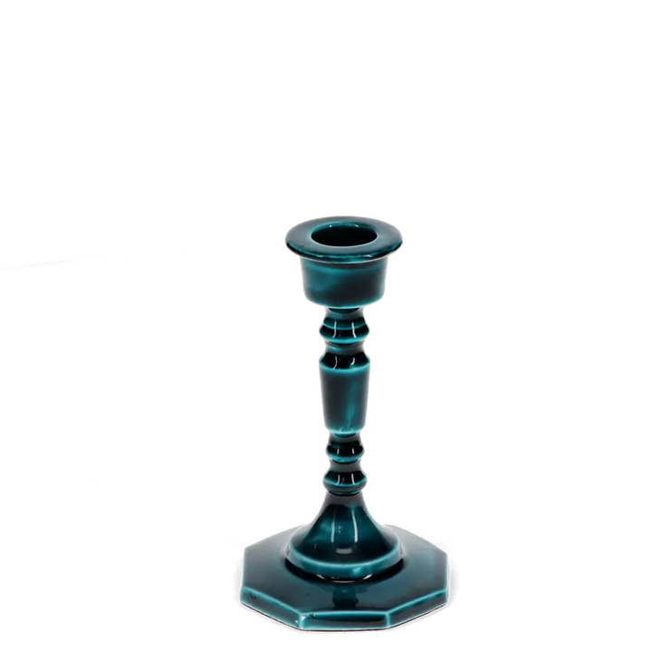 Enamel Candlestick in Blue 13cm