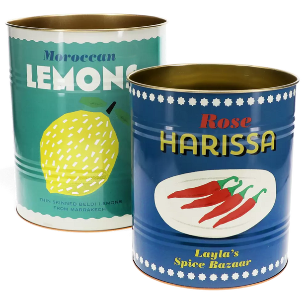 Retro Style Storage Tins XL - Various Designs