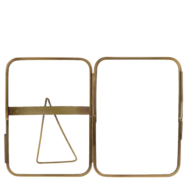 Rounded Standing Brass Photo Frames