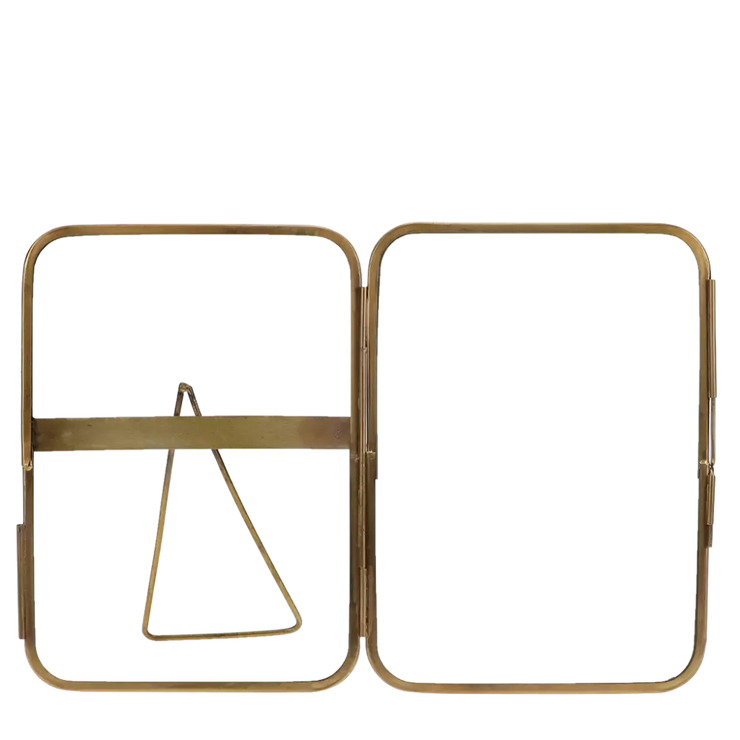 Rounded Standing Brass Photo Frames