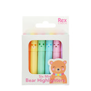 Mini Bear Highlighters - Set of 6