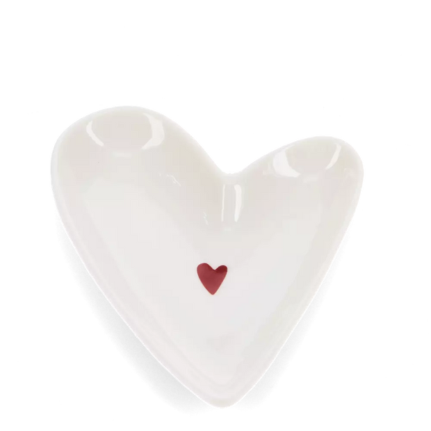 Ceramic Heart Trinket Dish