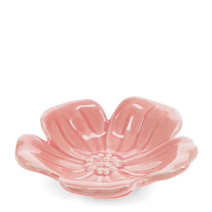 Ceramic Flower Dish in Pink