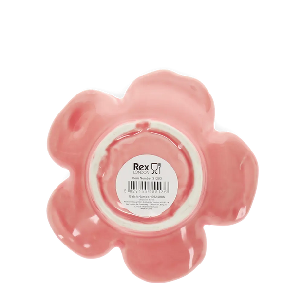 Ceramic Flower Dish in Pink
