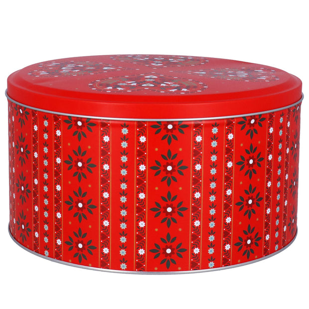Metal Cake Tin - Alpine Red