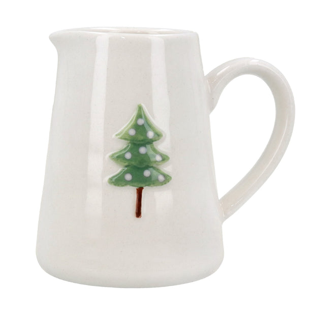 Stoneware Mini Jug - Green Tree