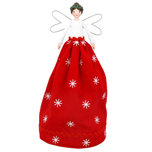 Red & White Scandi Fairy Tree Topper