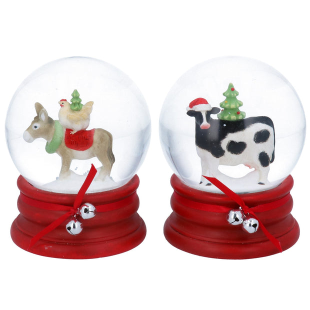 Snow Globes - Donkey or Cow