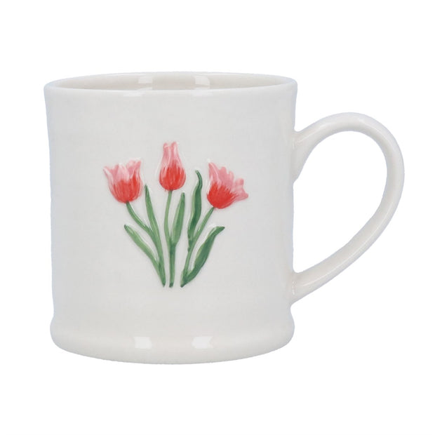 Stoneware Mug - Tulips