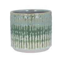 Green Reactive Glaze Stoneware Pot Cover