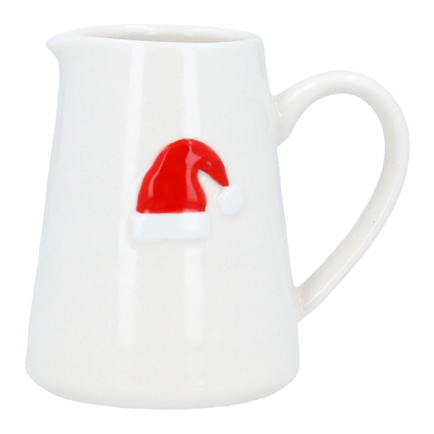 Stoneware Mini Jug - Santa Hat