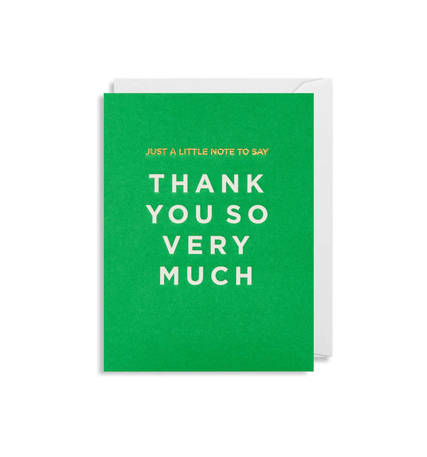 Mini Thank You So Very Much Card