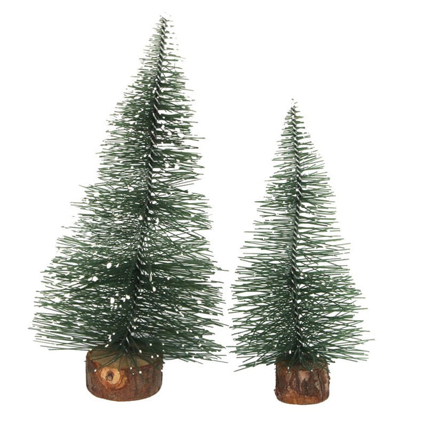 Snowy Bristle Trees - Pack of 2