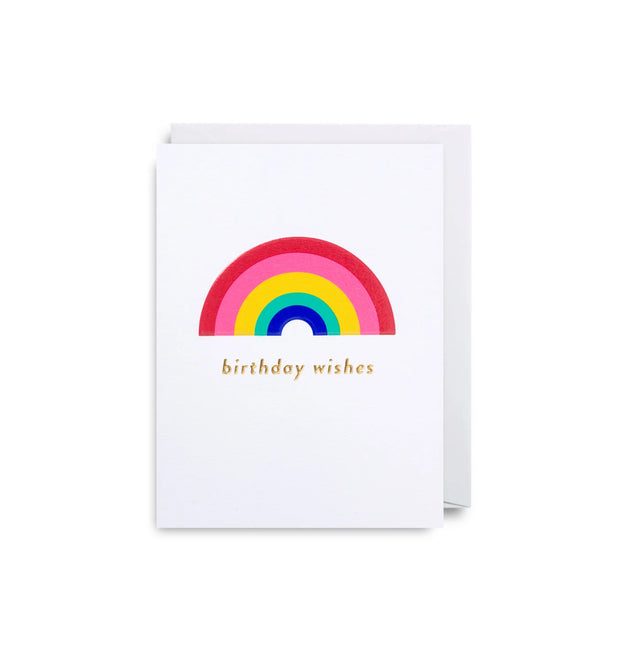Mini Birthday Wishes Rainbow Card