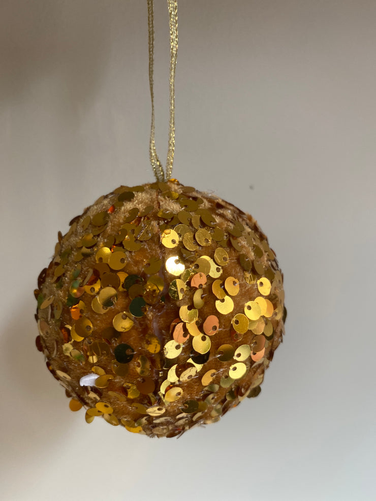 Gold Sequin Bauble